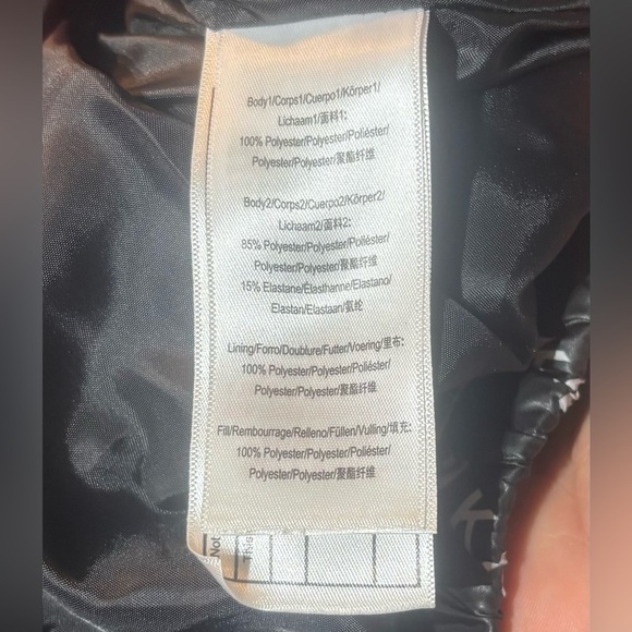 DKNY Sport Logo Black Puffer Jacket Women’s XS - Picture 8 of 9